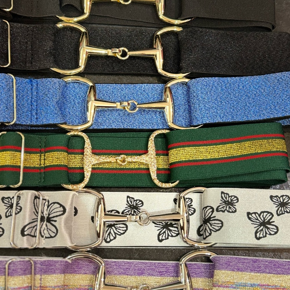 March release Childrens Equestrian horse Snaffle Bit Belt Elastic 1Size Fits All
